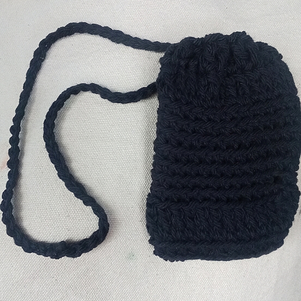 Hand crafted crochet drawstring soap saver